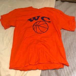 Orange Basketball Tee Shirt